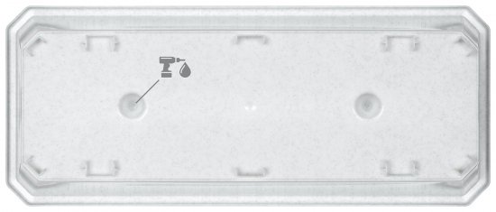 Ящик балконный Idi Land 40x17x15 см v7 л пластик мраморный
