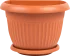 Кашпо Idea Ливия ø26 h19 см v2.8 л пластик терракотовый