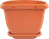 Кашпо Idea Ливия ø26 h19 см v2.8 л пластик терракотовый