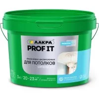 Акриловая краска для потолков ЛАКРА Prof it