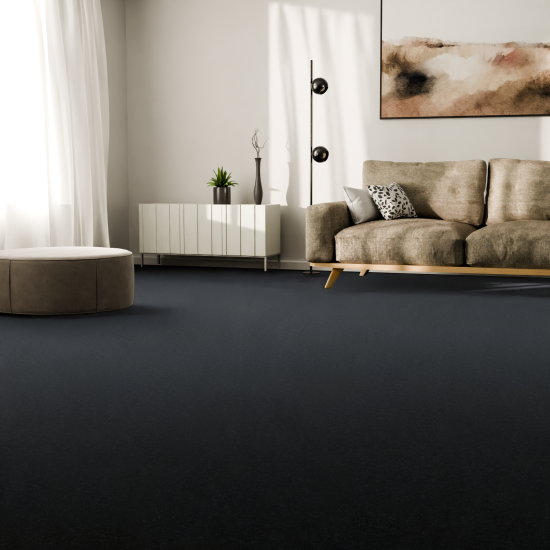 Ковровое покрытие иглопробивное «ФлорТ Про 01022», 3 м, цвет чёрный