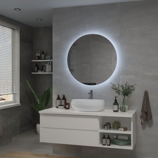 Зеркало с подсветкой круглое 80 см бесконтактный сенсор Continent Circulo (ЗЛП2390)