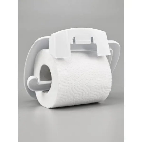 Держатель для туалетной бумаги «Prime» с крышкой цвет белый