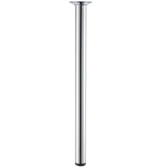 Ножка для мебели круглая ⌀30 мм высота 800 мм хром