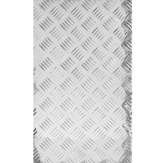 Лист рифленый квинтет АМг2 1.5x300x1200 мм, алюминий