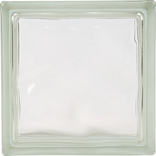 Стеклоблок Богема Волна бесцветный