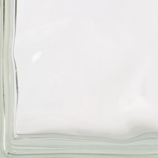 Стеклоблок Богема Волна бесцветный