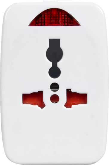 Переходник сетевой Electraline цвет белый