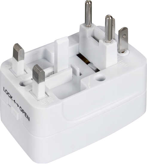 Переходник сетевой Electraline цвет белый