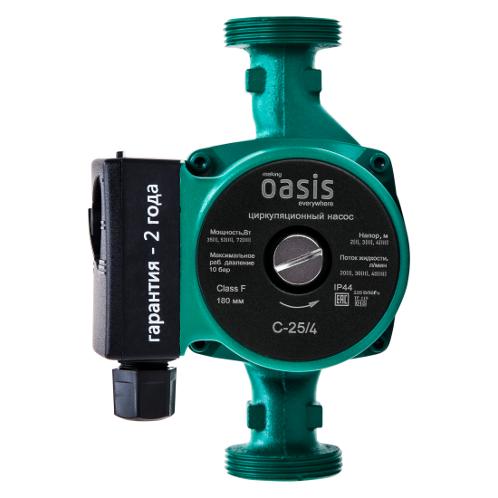 Циркуляционный насос Oasis 25/4 180 мм с гайками 1