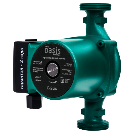 Циркуляционный насос Oasis 25/4 180 мм с гайками 1