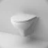 Унитаз подвесной AM.PM Gem FlashClean безободковый с сиденьем дюропласт микролифт (C901700SC)