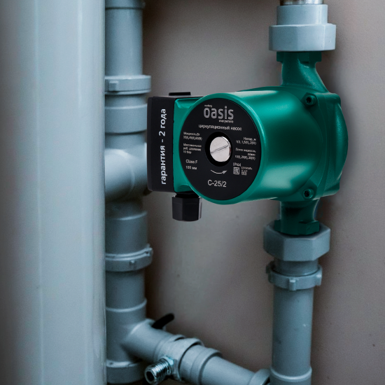 Циркуляционный насос Oasis 25/2 180 мм с гайками 1