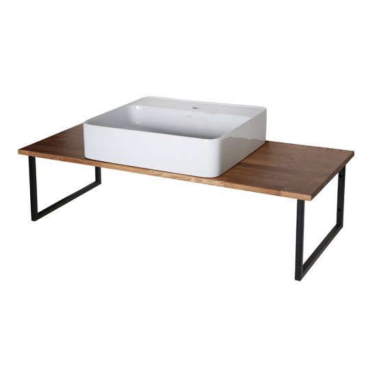 Столешница под раковину 120х47х2 см массив дуба АСБ-Мебель Оливия (12393)