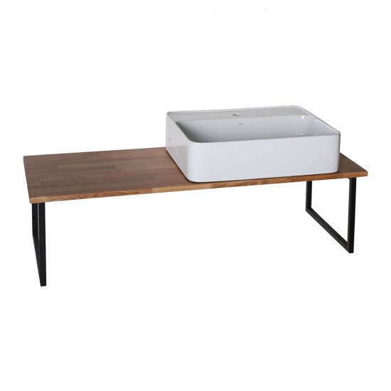 Столешница под раковину 120х47х2 см массив дуба АСБ-Мебель Оливия (12393)