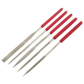 Набор алмазных надфилей Matrix 15830 140x50x3 мм 5 шт.