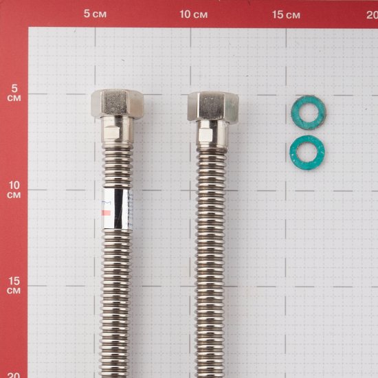 Подводка для газа сильфонная CTM 1/2 ВР(г) х 1/2 ВР(г) 60 см
