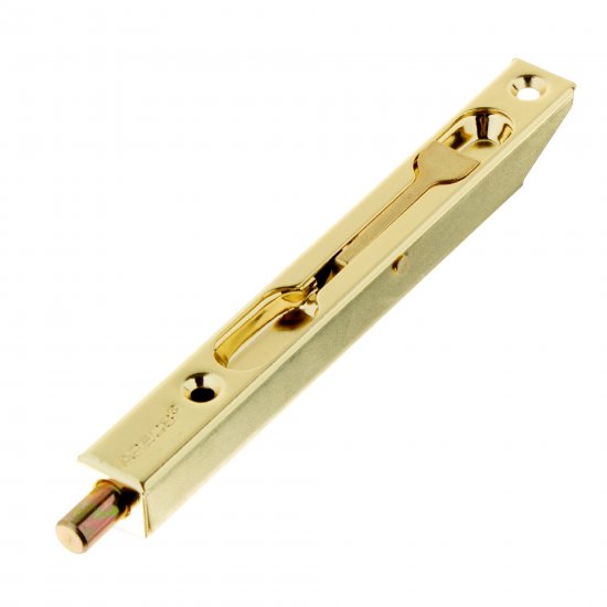 Шпингалет торцевой Apecs FB-01-140-G цвет матовое золото