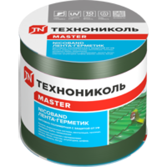 Лента-герметик Никобенд 3x0.1 м цвет зелёный