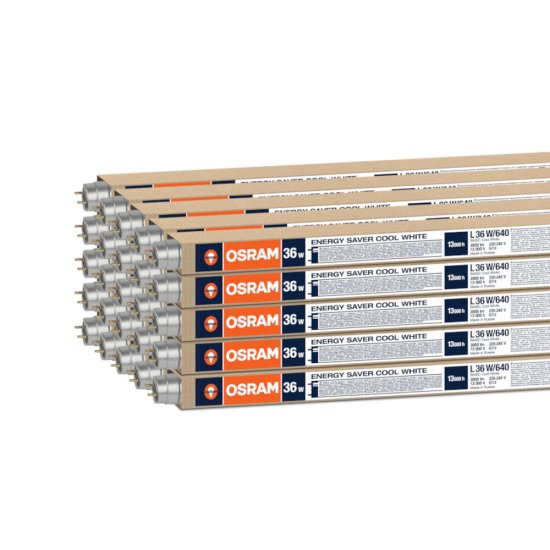 Лампа люминесцентная Osram G13 T8 36 Вт 4000К нейтральный свет трубка 1200 мм (25 шт.) (63328/959812)