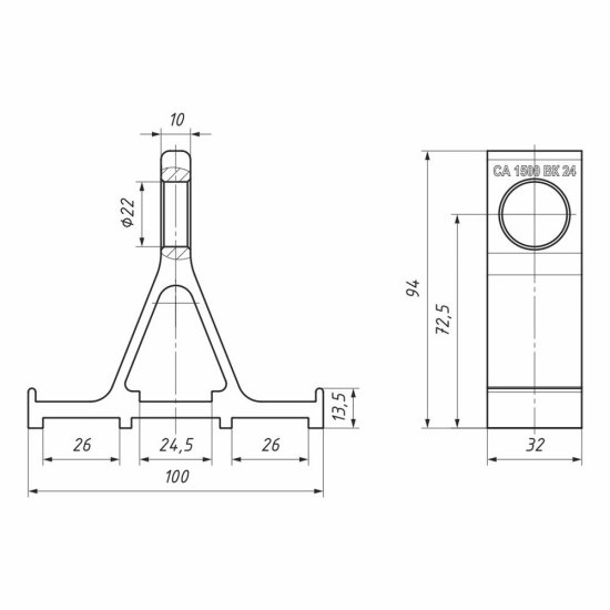 Кронштейн анкерный ВК СА 1500 для магистрали