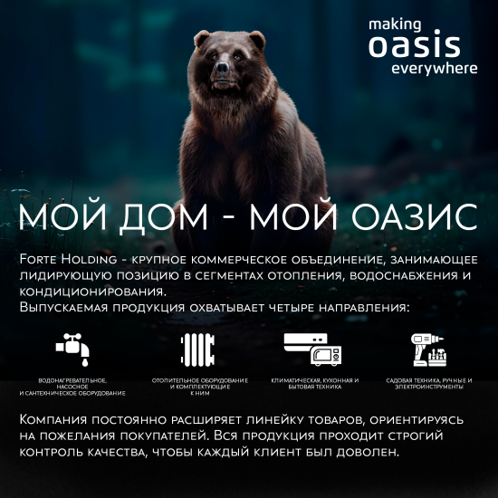 Насос погружной дренажный для грязной воды OASIS DN 250/10м, 15000 л/час.