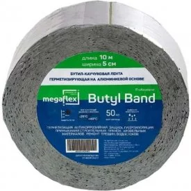 Самоклеящаяся бутил-каучуковая лента-герметик Megaflex butyl band