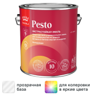 Эмаль Tikkurila Pesto 10 матовая прозрачная база С 2.7 л