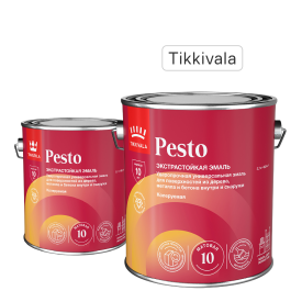 Эмаль Tikkivala Pesto 10 матовая цвет белый 2.7 л