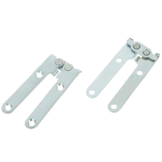 Петля ломберная Левша, 130x15 мм, сталь, цвет цинк, 2 шт.