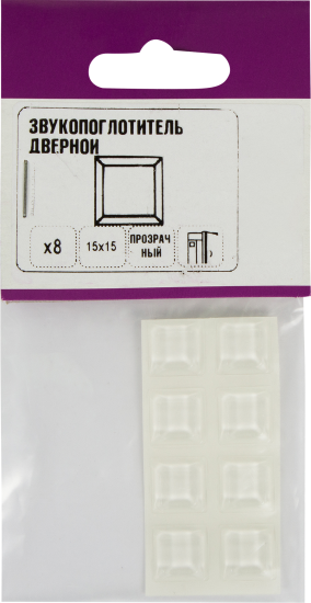 Накладки антиударные самоклеящиеся 12.7x3 прозрачные 8 шт.