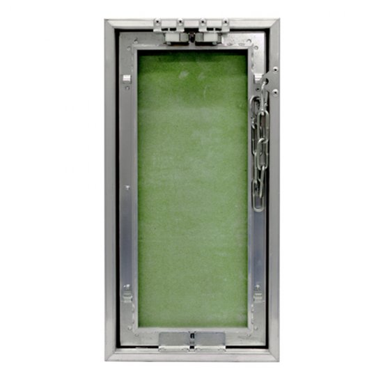 Люк ревизионный под плитку Практика Контур алюминиевый 200х400 мм скрытый нажимной