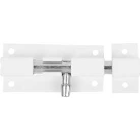 Задвижка прямоугольная Левша ШП-60 40x30 мм цинк/сталь цвет белый