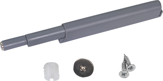 Упор-защелка фасада AMF11/GR, 85x14 мм, пластик, цвет серый