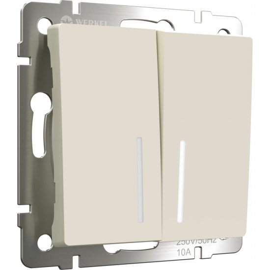 Двухклавишный выключатель WERKEL w1120162