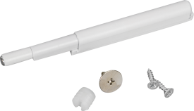 Упор-защелка фасада AMF11/W, 85x14 мм, пластик, цвет белый