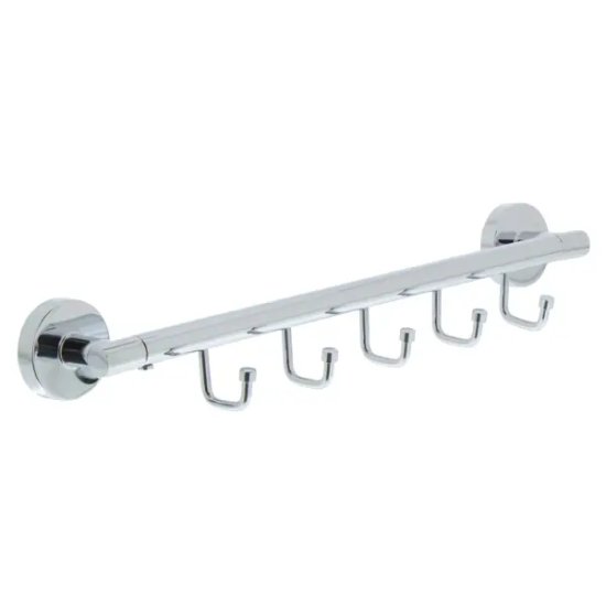 Планка Mr Penguin «Sonata» 5 крючков металл цвет хром
