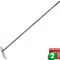 Грабли прямые Geolia 14 зубьев 141 см, сталь, с черенком