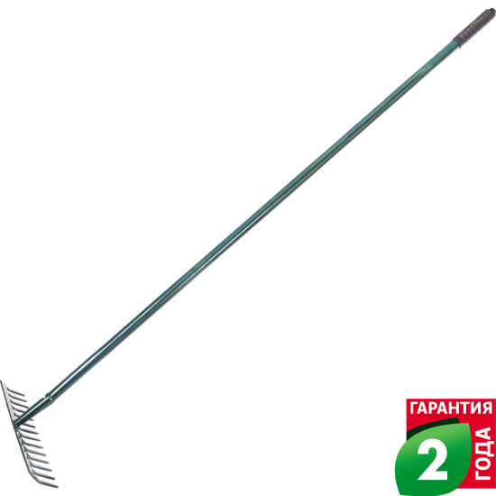 Грабли прямые Geolia 14 зубьев 141 см, сталь, с черенком