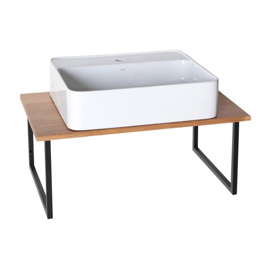 Столешница под раковину 80х47х2 см массив дуба АСБ-Мебель Оливия (12391)