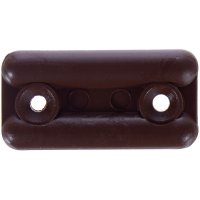 Подпятник прямоугольный 18x35 см пластик цвет темно-коричневый 8 шт.