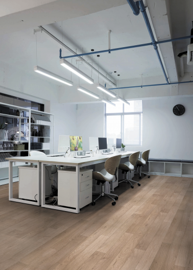 Линолеум «Стронг Плюс Дуб Ванильный» 42 класс 2.5 м