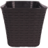 Ящик балконный Idea Ротанг 40x18x16 см v11 л пластик коричневый