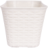 Ящик балконный Idea Ротанг 40x18x16 см v11 л пластик белый