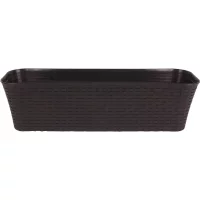 Ящик балконный Idea Ротанг 60x18x16 см v16.5 л пластик коричневый