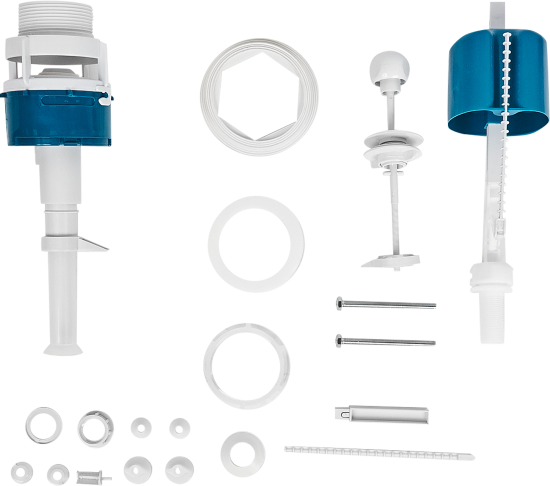 Арматура для бачка сливная/наливная нижнее подключение шток 1 режим с функцией стоп поток Инкоэр