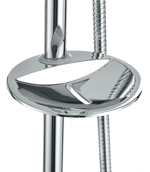 Душевой комплект Lemark с верхним душем с лейкой хром (LM8801C)