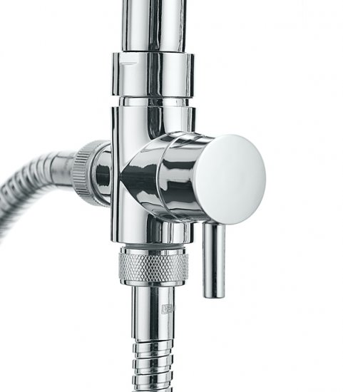 Душевой комплект Lemark с верхним душем с лейкой хром (LM8801C)