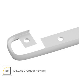Планка соединительная Т-образная R9 60x2.8 см для столешницы 2.8 см цвет матовый хром