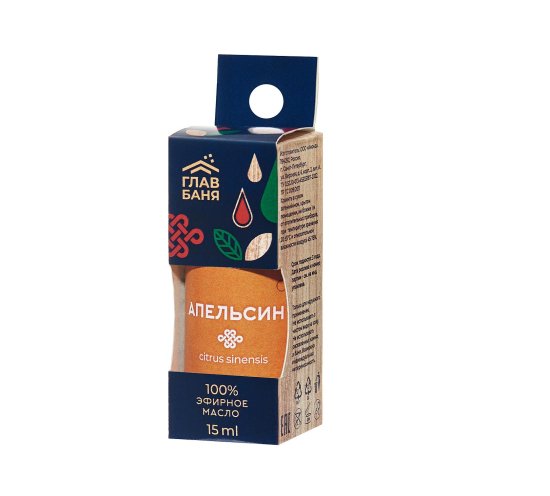 Масло эфирное Главбаня апельсин 15мл EVA